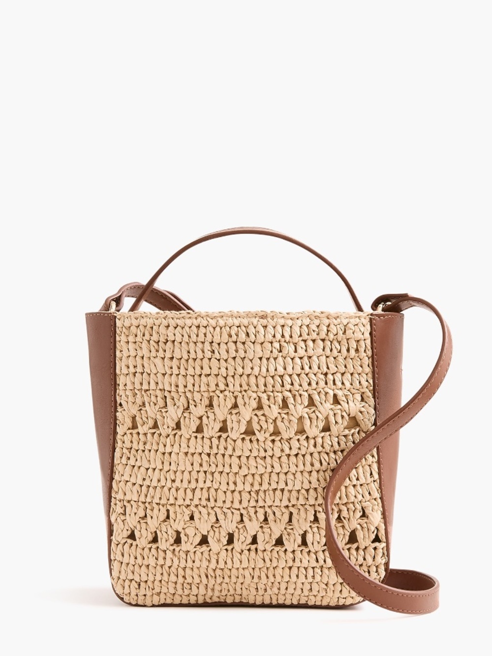 NWT J.Crew Factory Woven Crossbody Mini Tote Bag